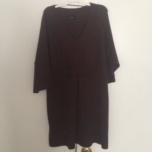 Brown tunic 3/4 sleeve sweater