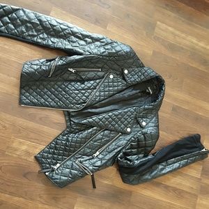 Quilted Bike Rider Jacket