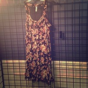 XHILARATION girls flower/lace trim dress