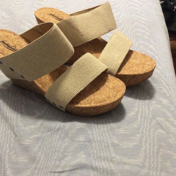 Ladies cork wedges