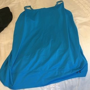 Underarmour top. Beautiful blue color. Sz L