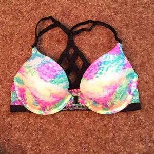 Victoria's Secret PINK Leopard Lace Cross Back