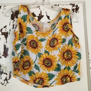 Sunflower Crop Top