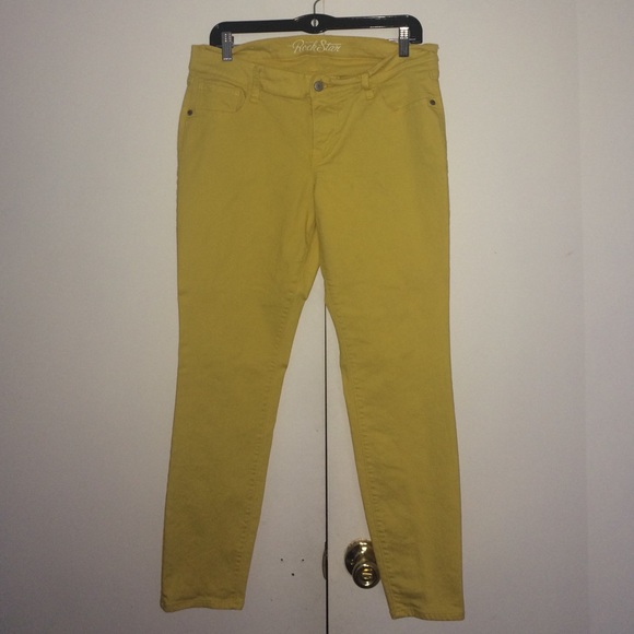 Yellow Old Nay skinny leg Jean