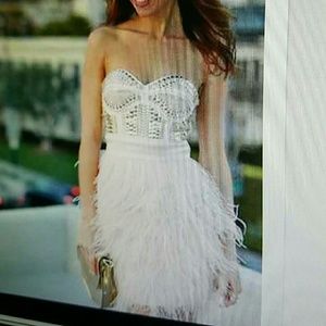 Bebe feather dress