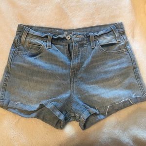 Levi's Denim High Waisted Shorts