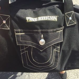 True Religion mini duffel