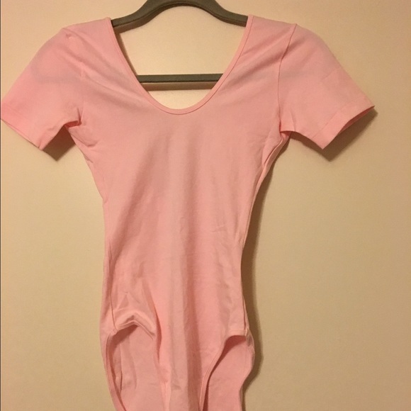 NWOT Cotton Spandex Short Sleeve Double U Bodysuit