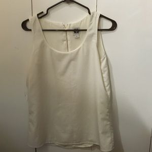 White flowy tank top