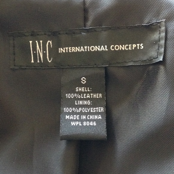 I.N.C. Leather Jacket - Picture 3 of 4