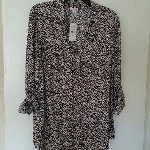 Splendid Leopard Print Blouse