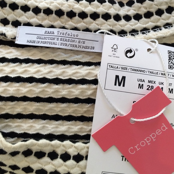 🆕Zara striped crop - Picture 3 of 3