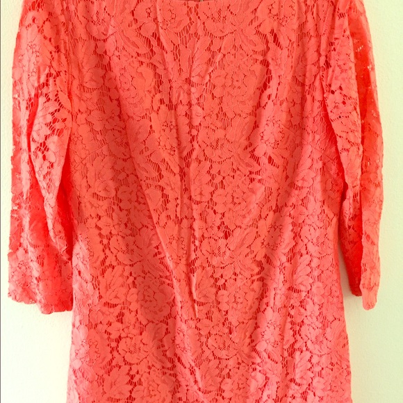 Orange lace dress