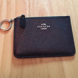Small coach wallet with key chain attachment