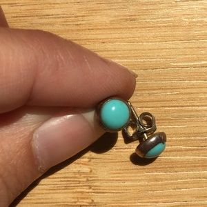 Turquoise stud earrings
