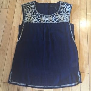 Womens embroidered tank tunic
