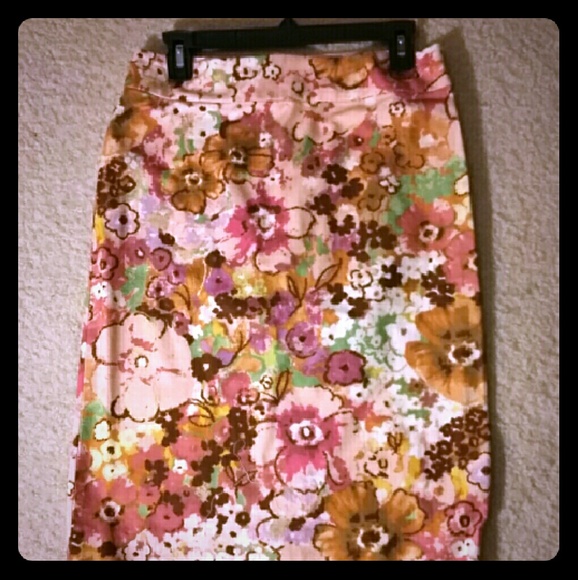 PreLoved J. Crew floral skirt