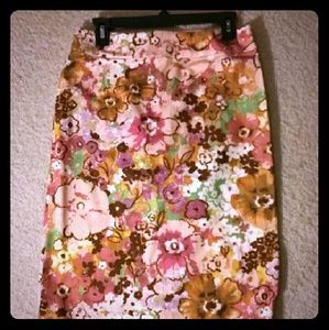 PreLoved J. Crew floral skirt