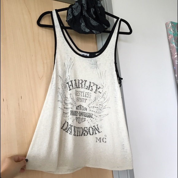 Harley Davidson Tank and Headband/Bandeau
