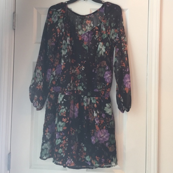 Floral Drop waist dress