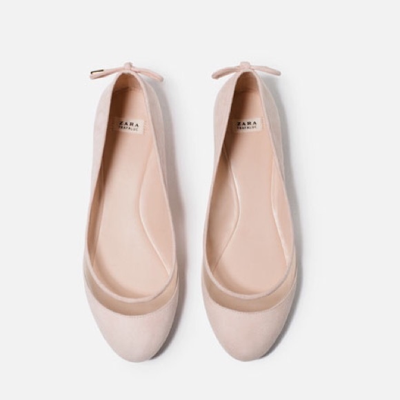 **SOLD**ZARA Ballerinas with Mesh Detail - Picture 4 of 4