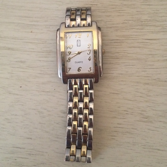 Gold and silver watch