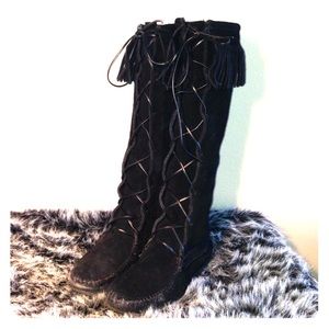 Minnetonka Knee High Moccasins
