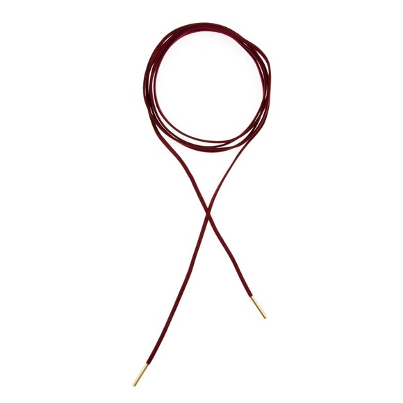 Boho Chic Burgundy Wrap Choker - Picture 2 of 3