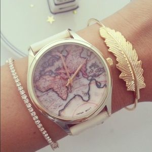 White Map of Africa/Asia Watch