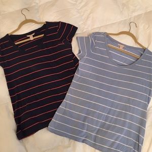 Banana Republic Striped Tees (2)