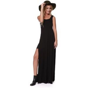 Black maxi dress