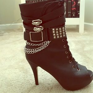 Abby Dawn Peep Toe Boot