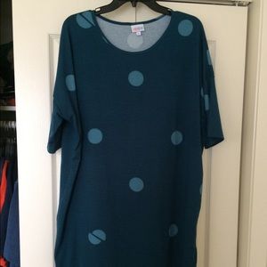 LuLaRoe XL Teal Irma