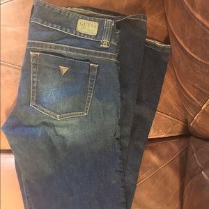 Dark wash boot cut jeans