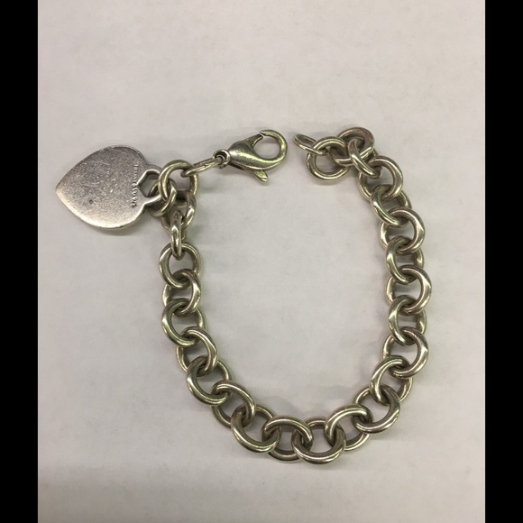 Tiffany & Co. Jewelry - Tiffany and Company silver bracelet with heart
