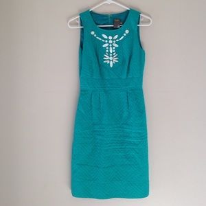 Teal shell dress