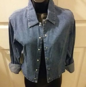 PreLoved Cropped Jean Top
