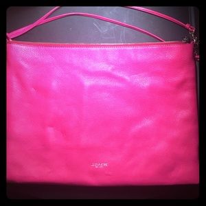 Pink Coach computer bag/purse