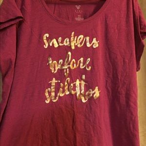 Magenta Lane Bryant t shirt.