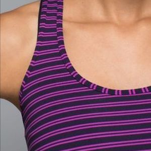 Lululemon Cool Racerback Stripe Size 4