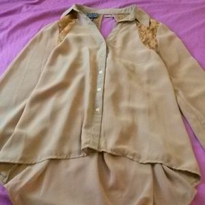 A light brown blouse