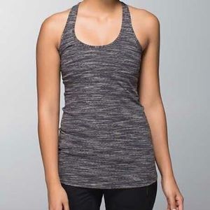 Lululemon Cool Racerback Wee Stripe Tan/Grey 4