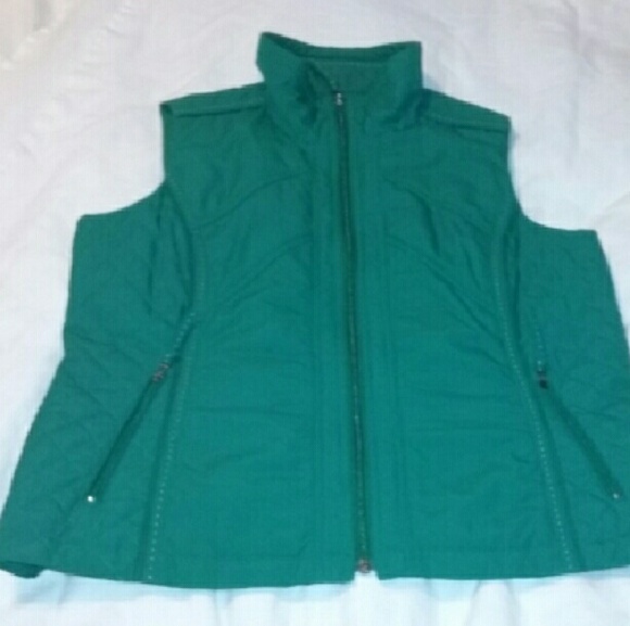 Coldwater Creek Jackets & Blazers - Coldwater Creek Vest Green Womens Sz L