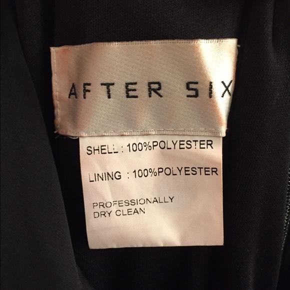 After Six bridesmaids dress in black - Picture 3 of 4