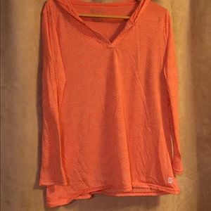 Lightweight orange long sleeve t-shirt