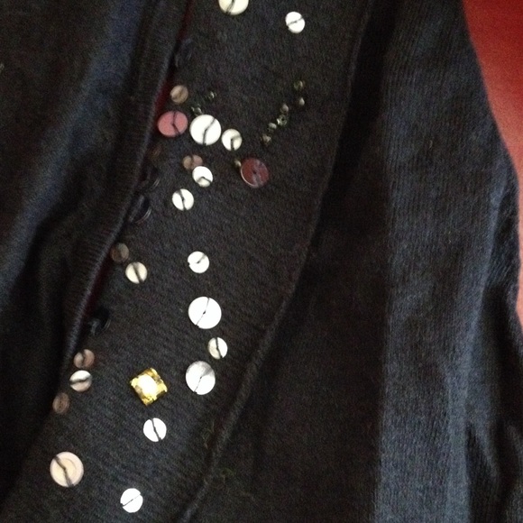 GAP Sequined, Beaded, Crystal Trimmed VEST SZ M - Picture 2 of 3