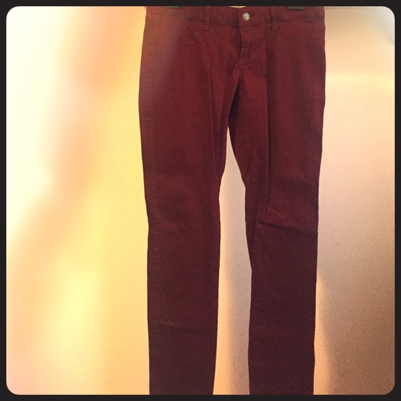 Hollister Maroon Pants