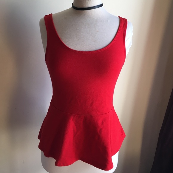 Red peplum