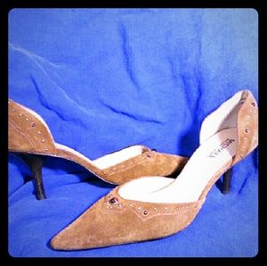 Michael Kors Brown Suede Pumps