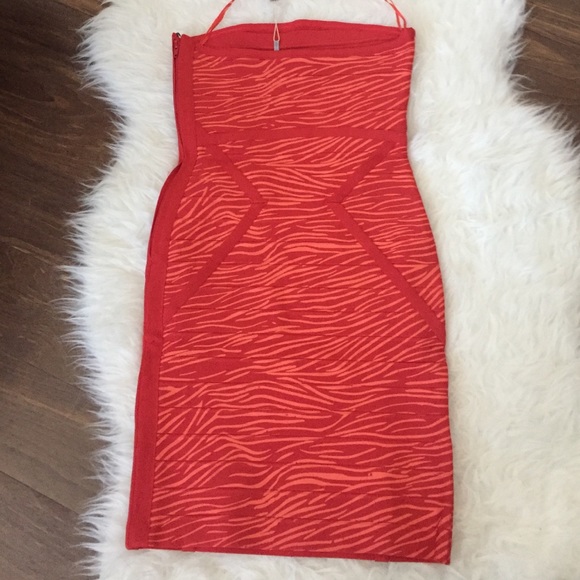 Stretta bodycon bandage dress animal print S - Picture 3 of 4